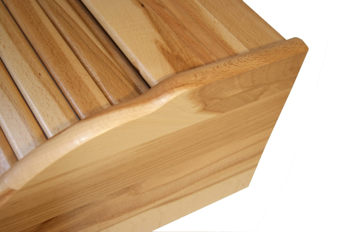 Chlebak drewniany - wyselekcjonowane drewno | naturalny pojemnik na pieczywo | impregnowany olejem | zdrowa twardziel | unikatowy design