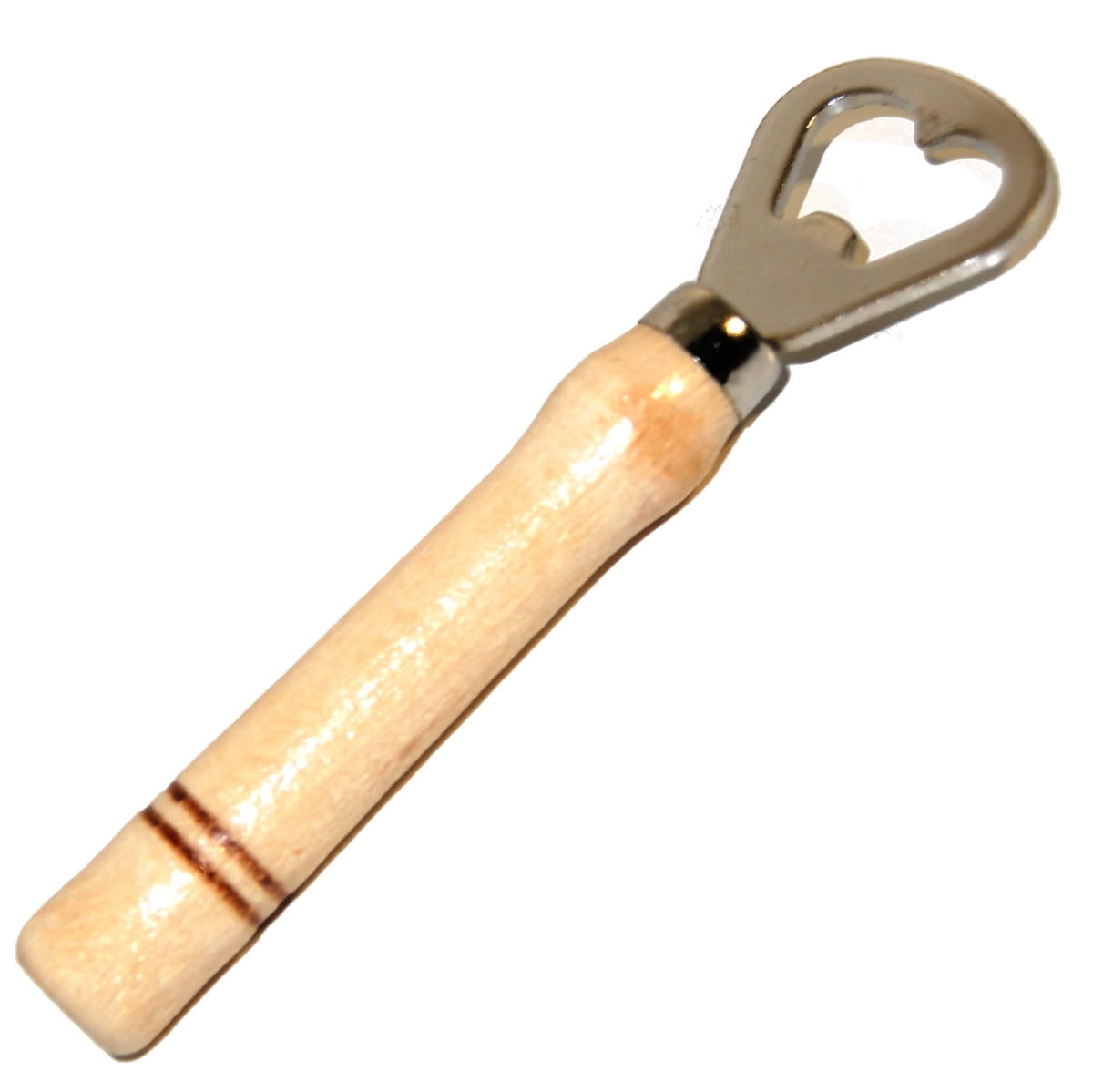 Bottle opener with wooden handle | bottle cap opener | beer opener | manual opener | wooden handle | metal opener