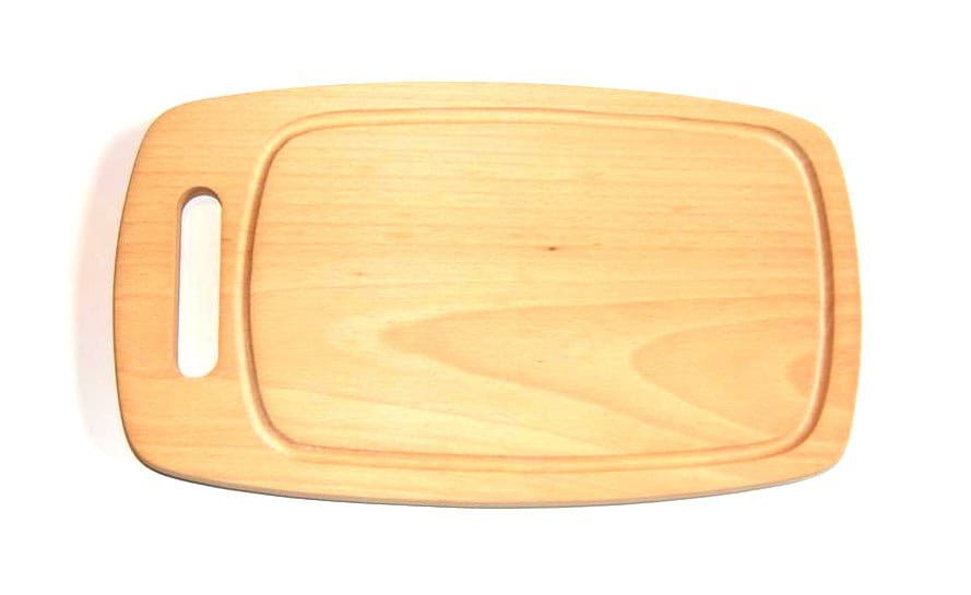 Wooden barrel chopping board LARGE 44 cm | Large wooden kitchen board | Round barrel board | Solid serving stand