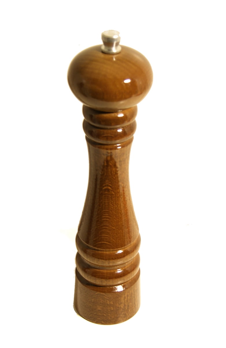 Salt pepper mill with steel mechanism, oak 25 cm | wooden spice mill | manual kitchen mill | steel grinding mechanism