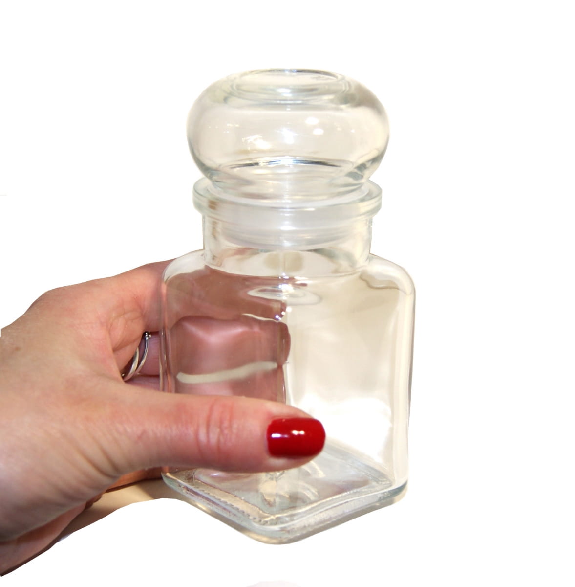Słoik na Przyprawy DUŻY 150 ml szklana pokrywka | Szklany pojemnik na przyprawy | Słoiczek kuchenny na zioła | Organizer do kuchni | Spice Jar
