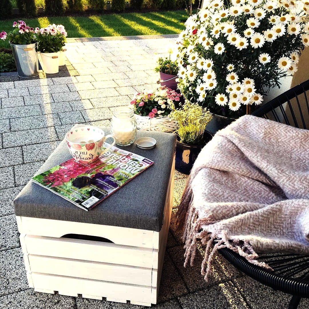 Pouf coffre ouvrant blanc PIN 80x40x35 cm | Banc en bois avec rangement | Coffre pour s'asseoir | Coffre de rangement blanc