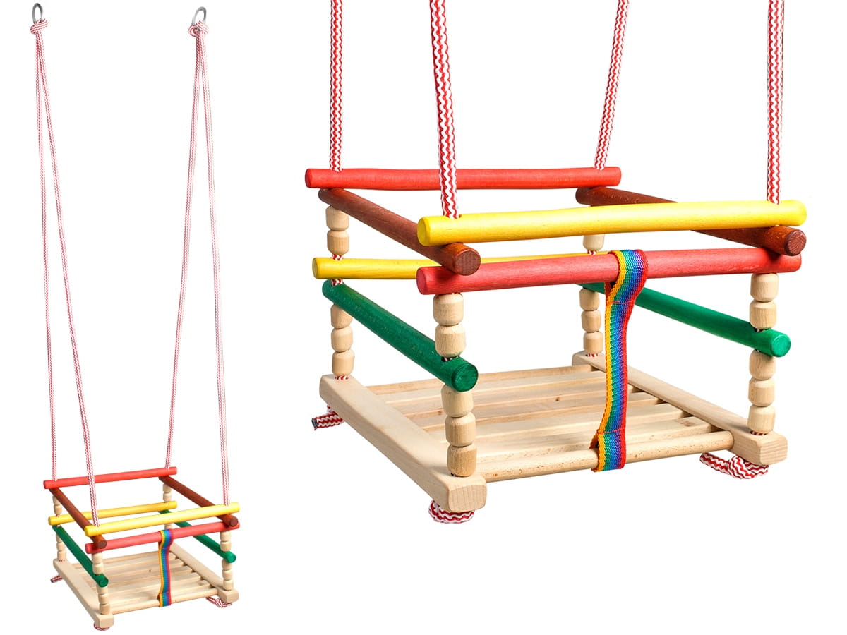 Wooden swing for children solid ECO | Garden swing | Safe children's swing | Natural wooden swing | ECO product