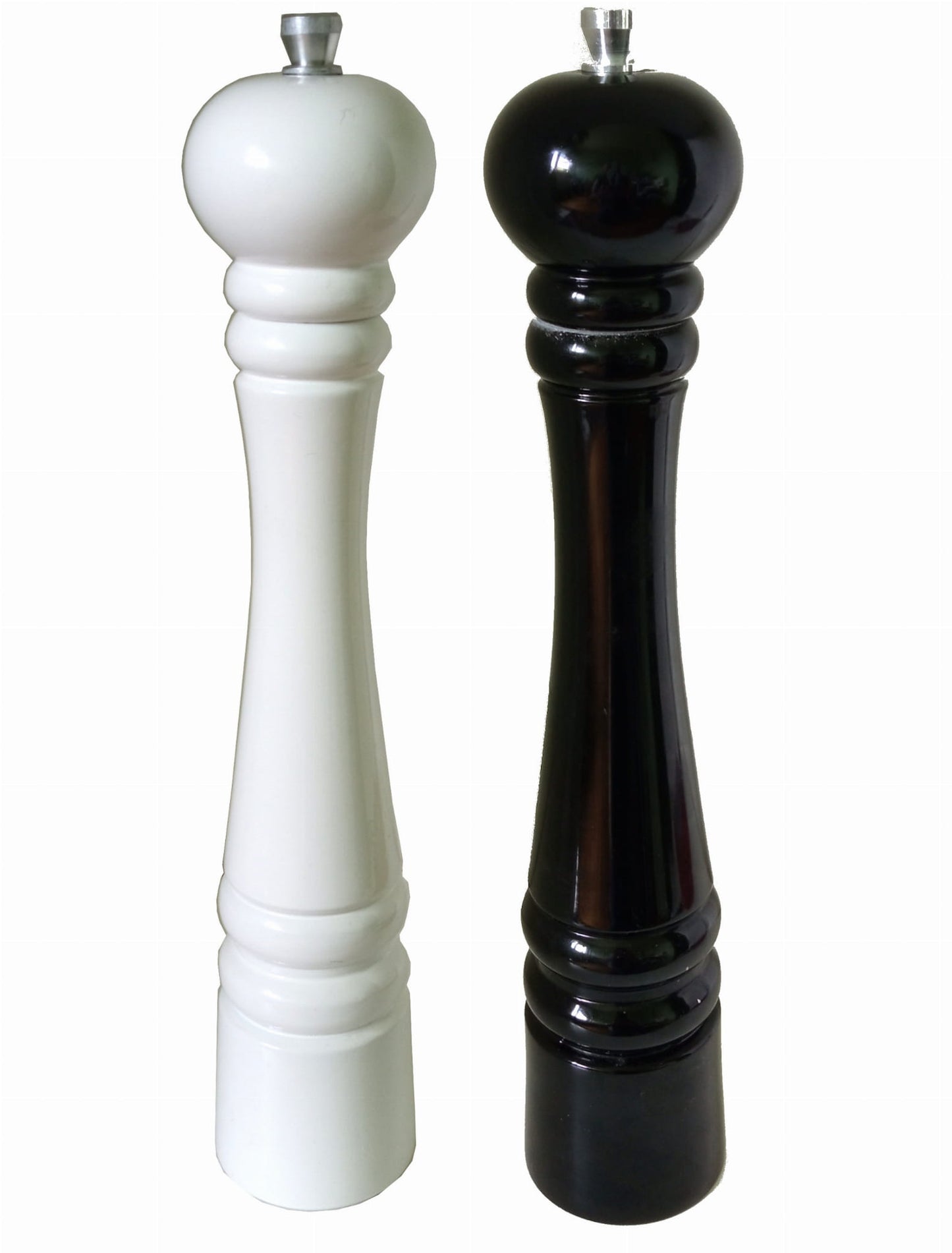 Salt pepper mill with steel mechanism 2 pcs | set of hand mills | steel spice mills | manual pepper salt mill