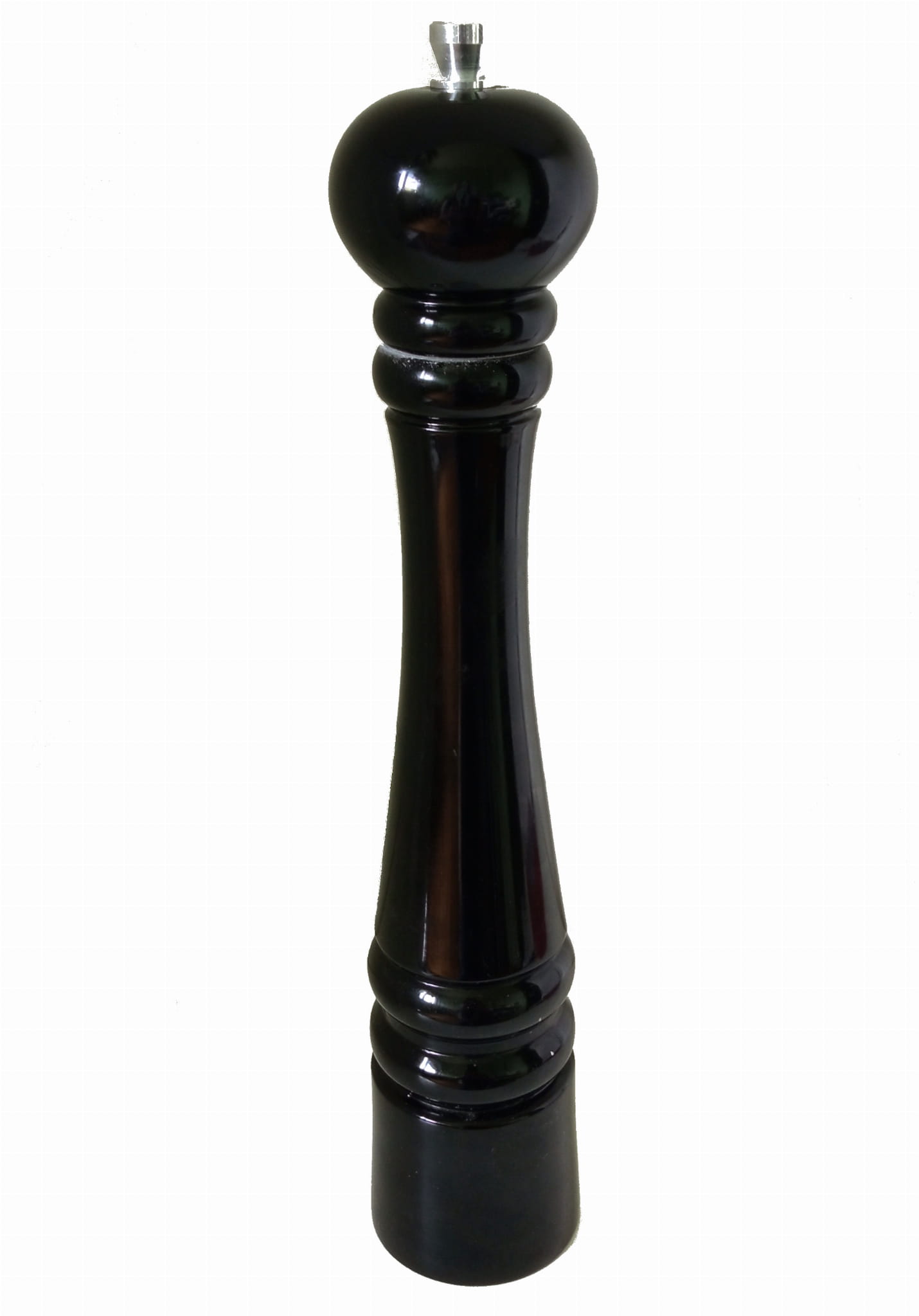 Pepper salt mill with steel mechanism black 25 cm | manual kitchen mill | steel grinding mechanism | black spice grinder