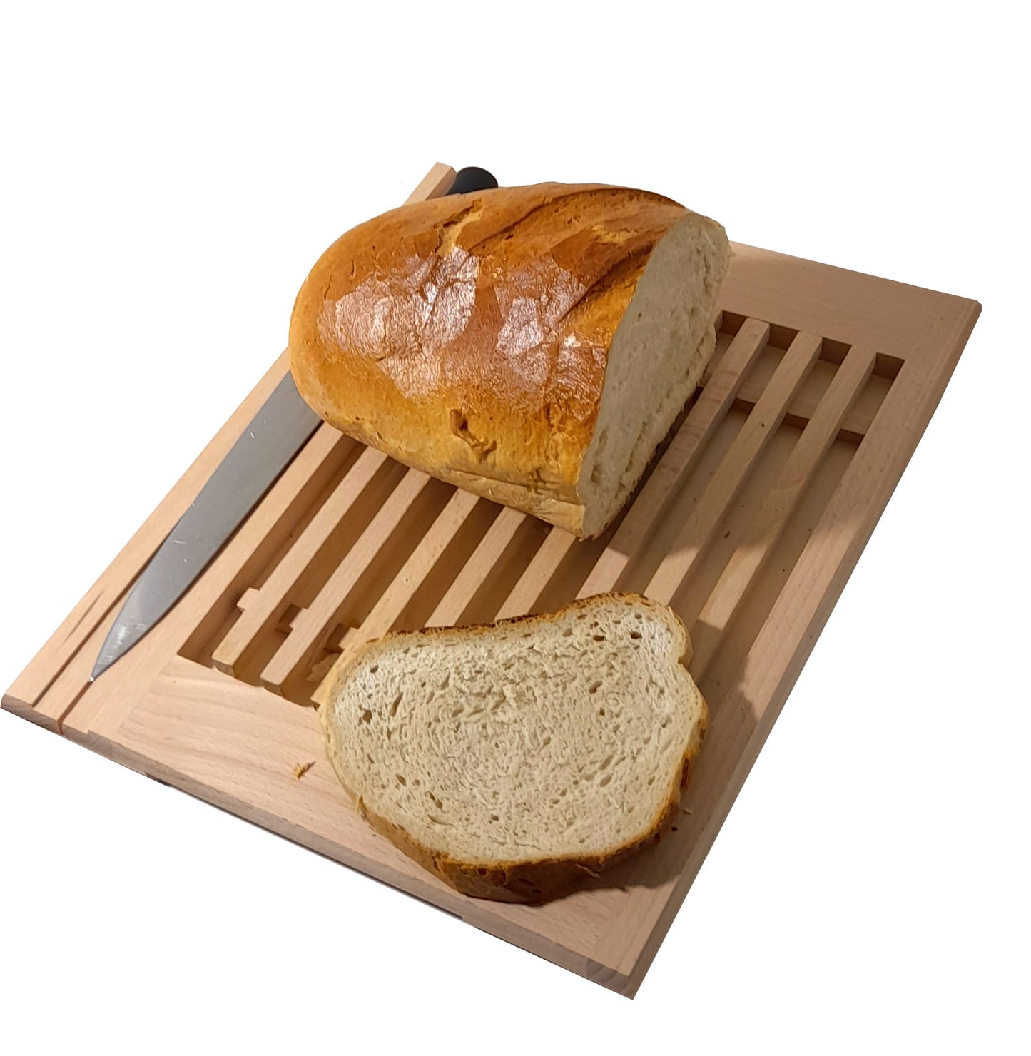 Planche à découper en bois EKO | Planche à pain écologique | Planche de cuisine en bois naturel | Planche solide pour couper le pain