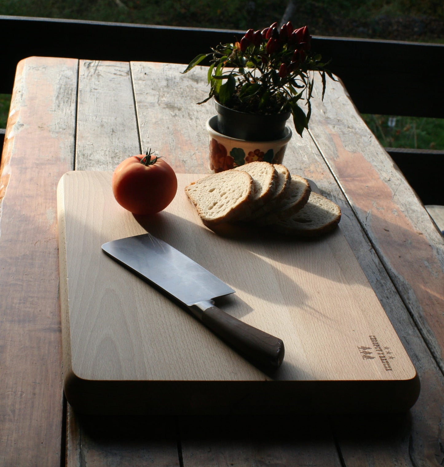 Chopping board BLOK 50x35x4 cm BEECH | Kitchen cutting block | Wooden worktop | Solid beech board for the kitchen