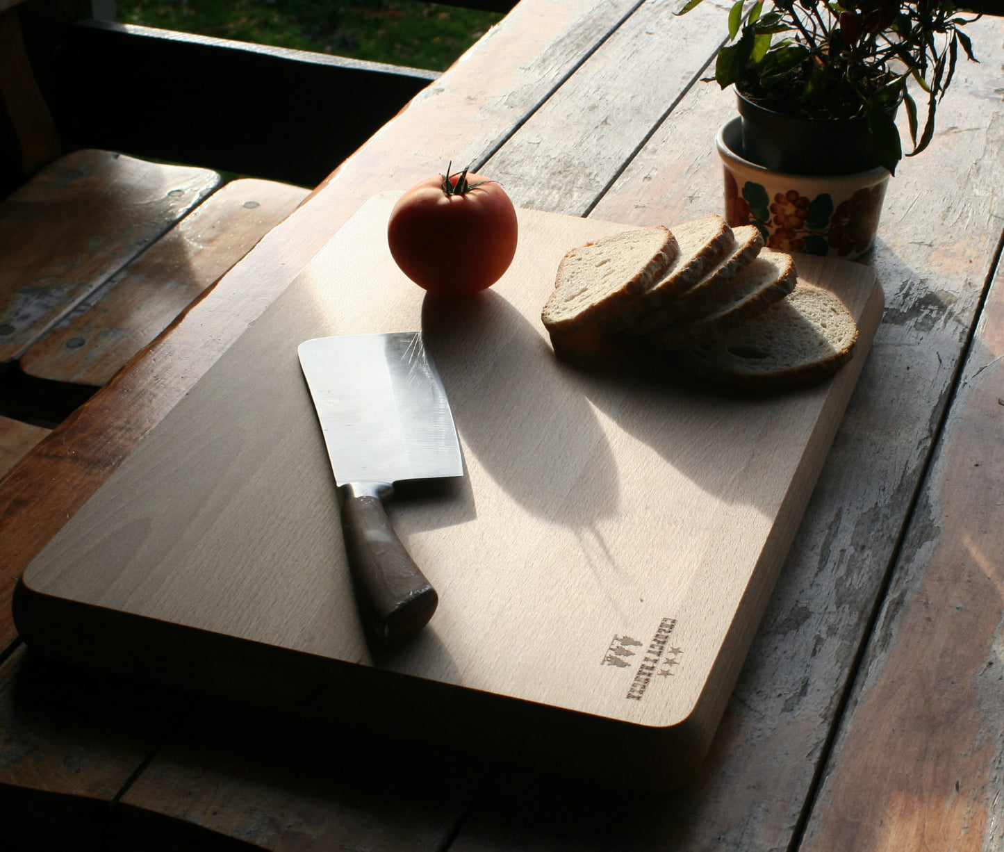 Chopping board BLOK 50x35x4 cm BEECH | Kitchen cutting block | Wooden worktop | Solid beech board for the kitchen