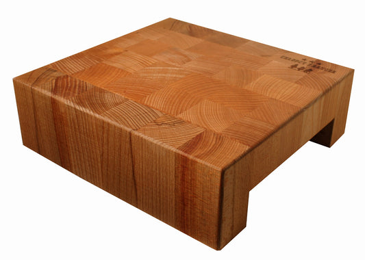 Planche à découper BLOK 25x24x8 cm | Bloc de cuisine pour hacher | Table de cuisine en bois | Épaisse planche à couper | Surface solide pour découper