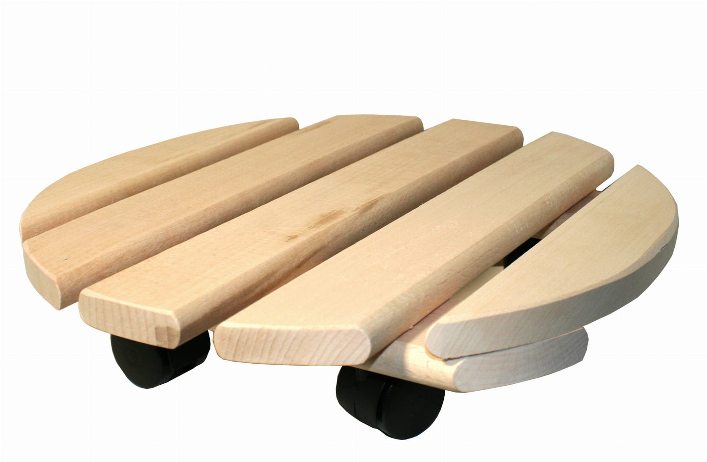 Round platform stand for flower pots on wheels | Mobile flower stand | Round platform on rollers | Transport stand for plants
