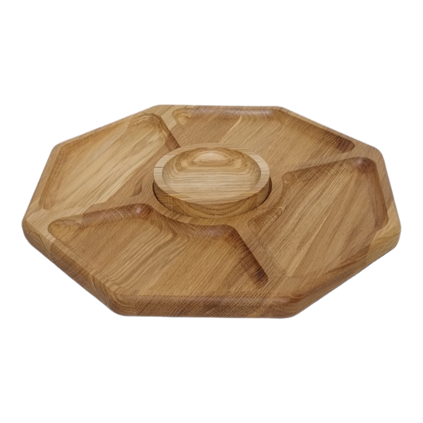 Planche en chêne avec bol à sauces en forme de miel | planche en bois pour le service | support pour collations | planche à fromages | ensemble à dips