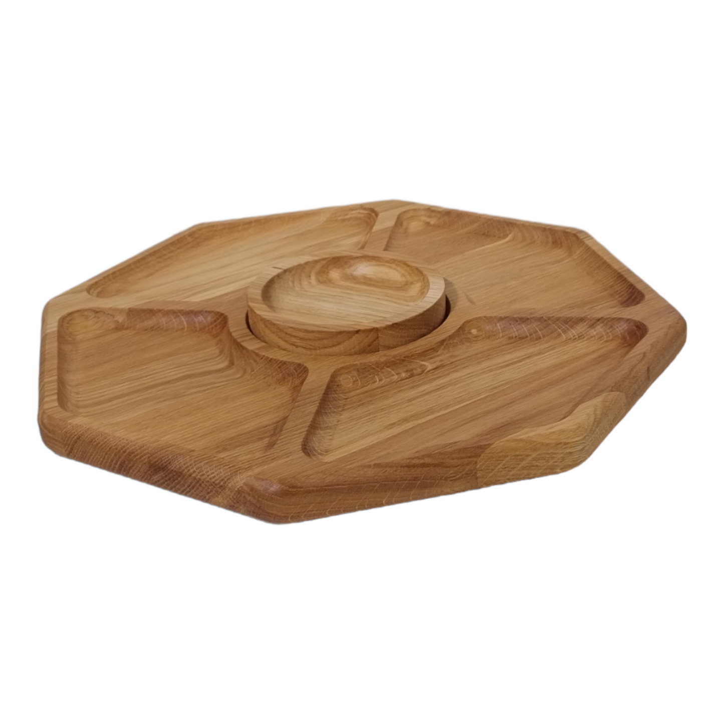 Planche en chêne avec bol à sauces en forme de miel | planche en bois pour le service | support pour collations | planche à fromages | ensemble à dips