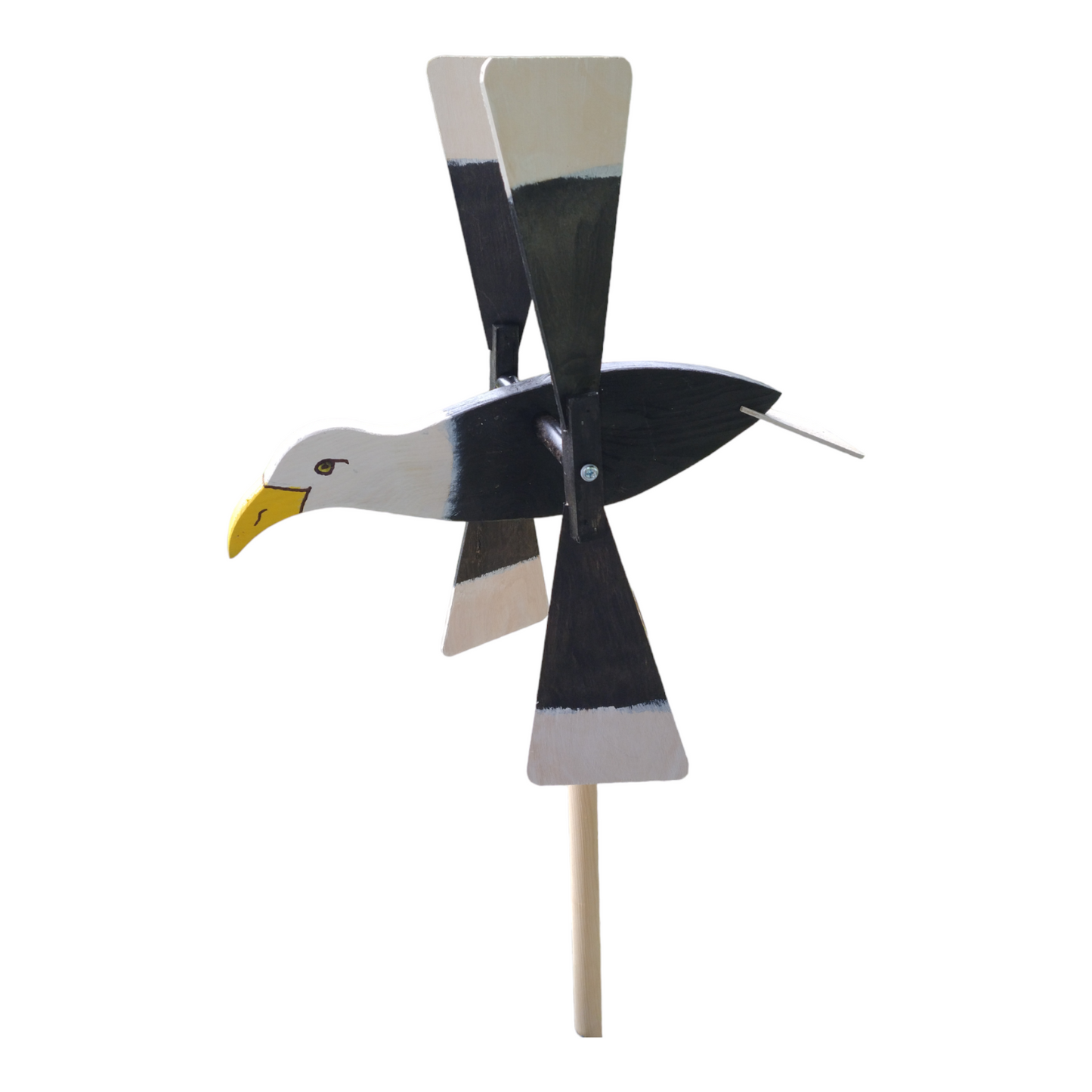 Windmill for the garden - garden scarer LARGE 47 cm eagle | decorative garden windmill | windmill to scare birds | garden figurine