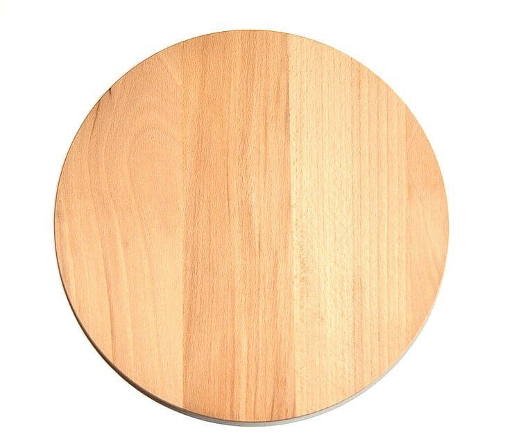 Wooden serving board Rotating 35 cm | Wooden rotating tray | Rotating board for snacks | Wooden rotating stand 35 cm