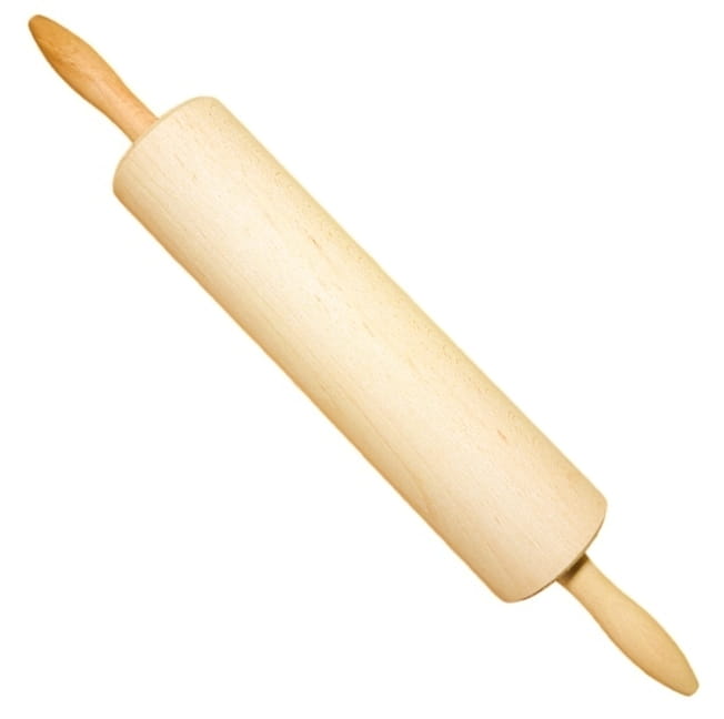 Rouleau à pâtisserie épais longueur 52 cm | rouleau en bois de cuisine | rouleau de cuisson solide | rouleau à pâtisserie traditionnel | rouleau à pâte