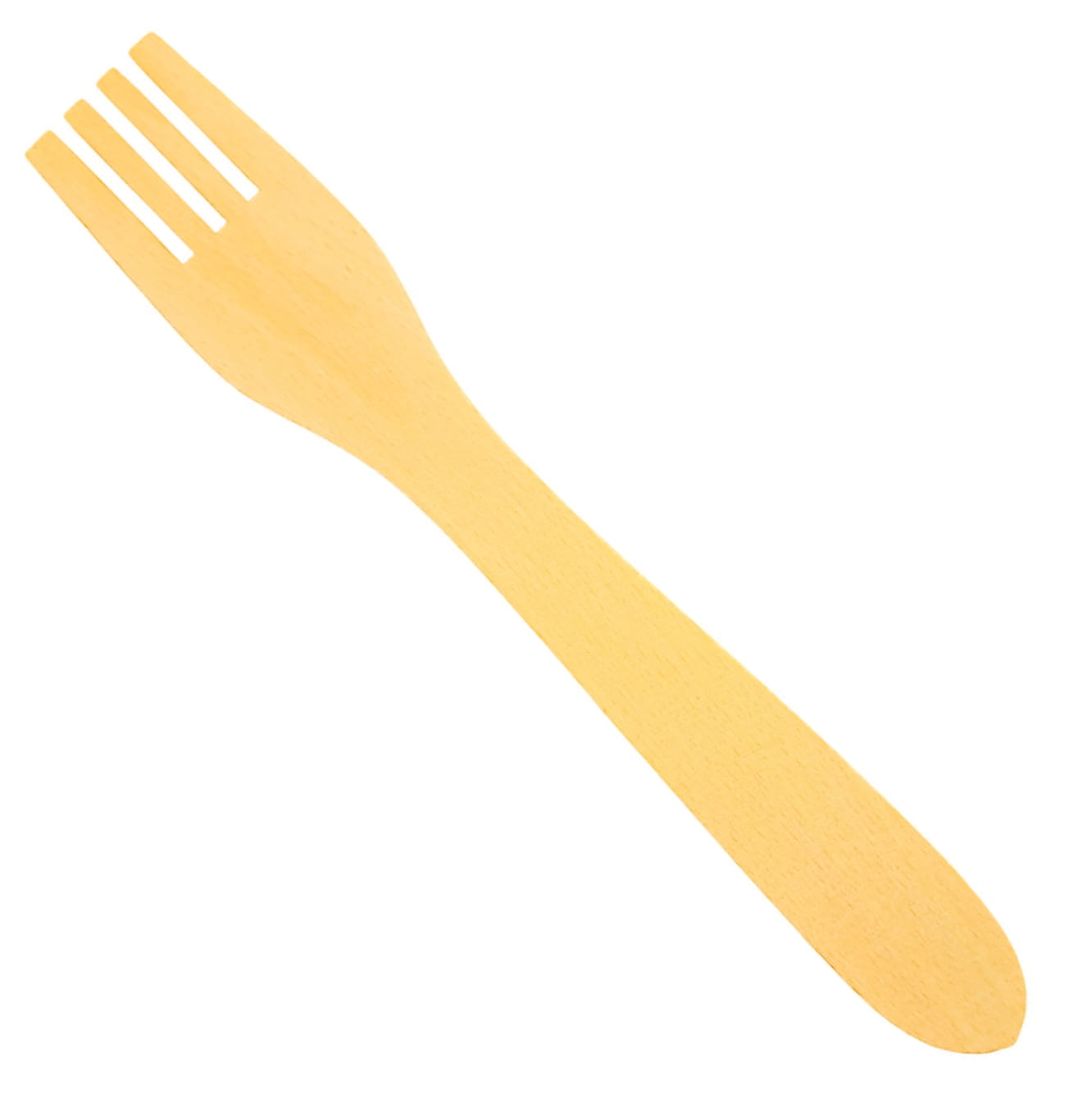 Wooden Fork 4 Prong Small 18 cm | Ecological disposable fork | Biodegradable wooden fork | Wooden fork 18 cm