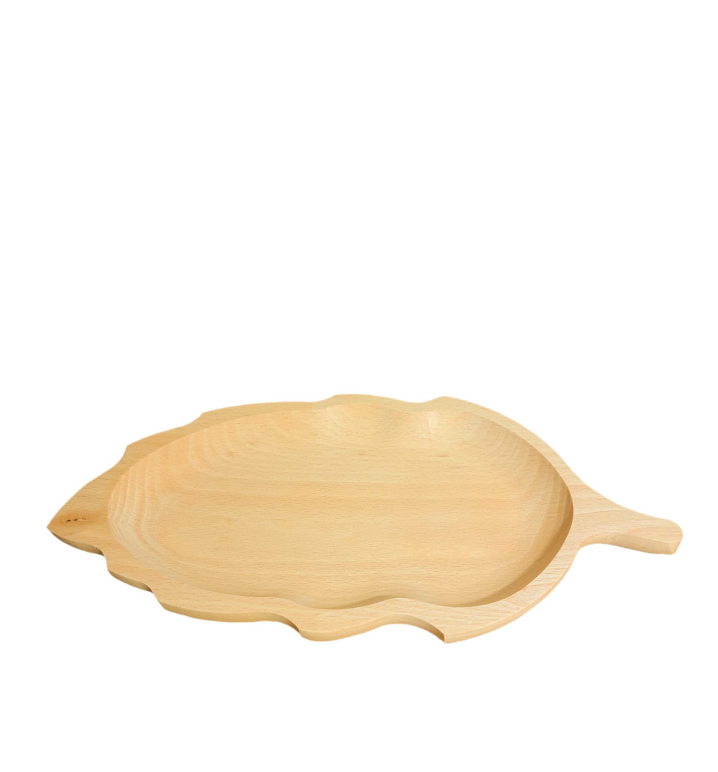 Wooden Leaf Plate Set of 6 | Decorative cake stand | Wooden tray | Serving tray | Table decoration | Ecological leaf platter