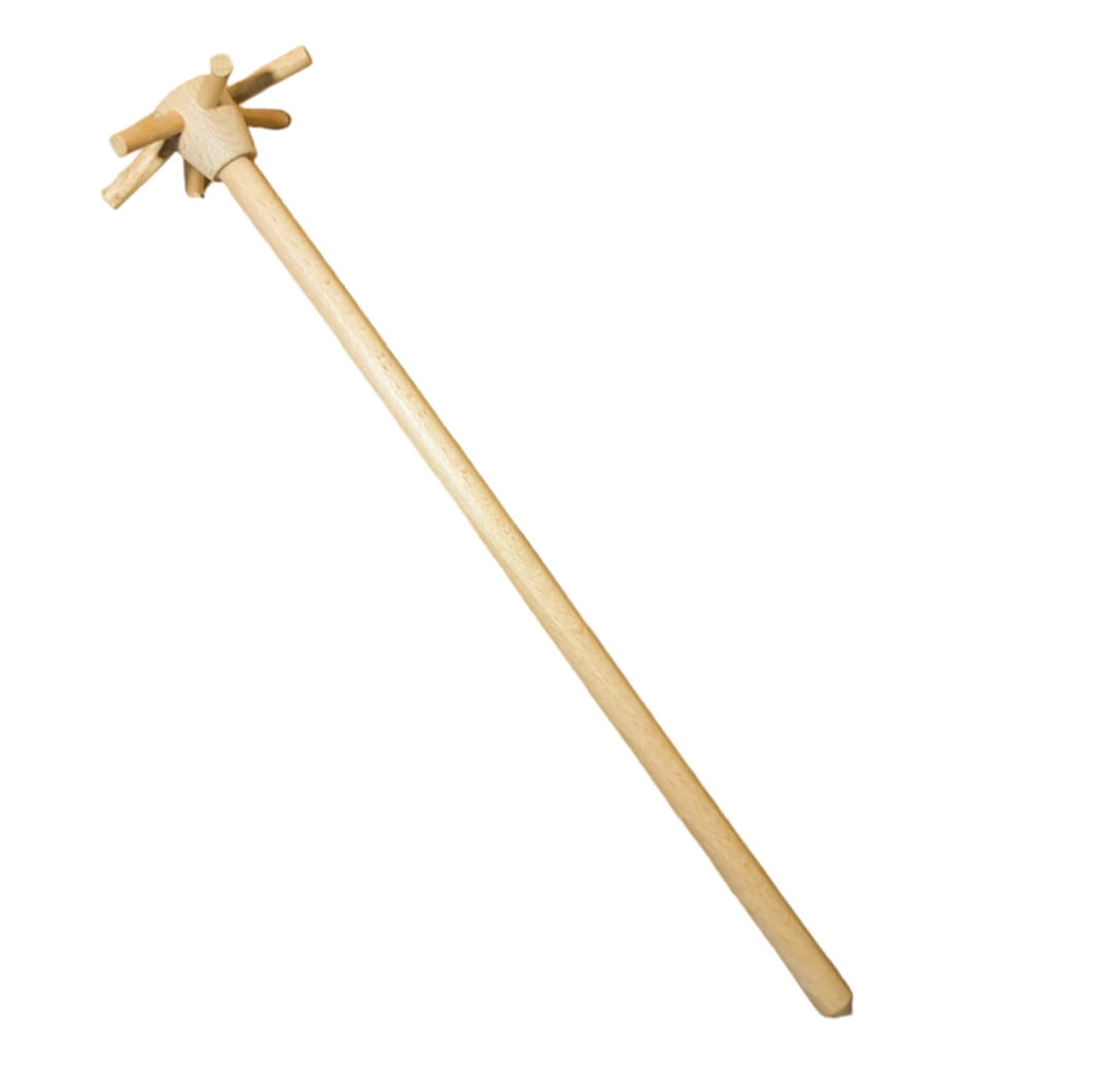 Wooden kitchen whisk - star 25 cm | Ecological whisk for whisking | Wooden kitchen mixer | Natural kitchen utensil