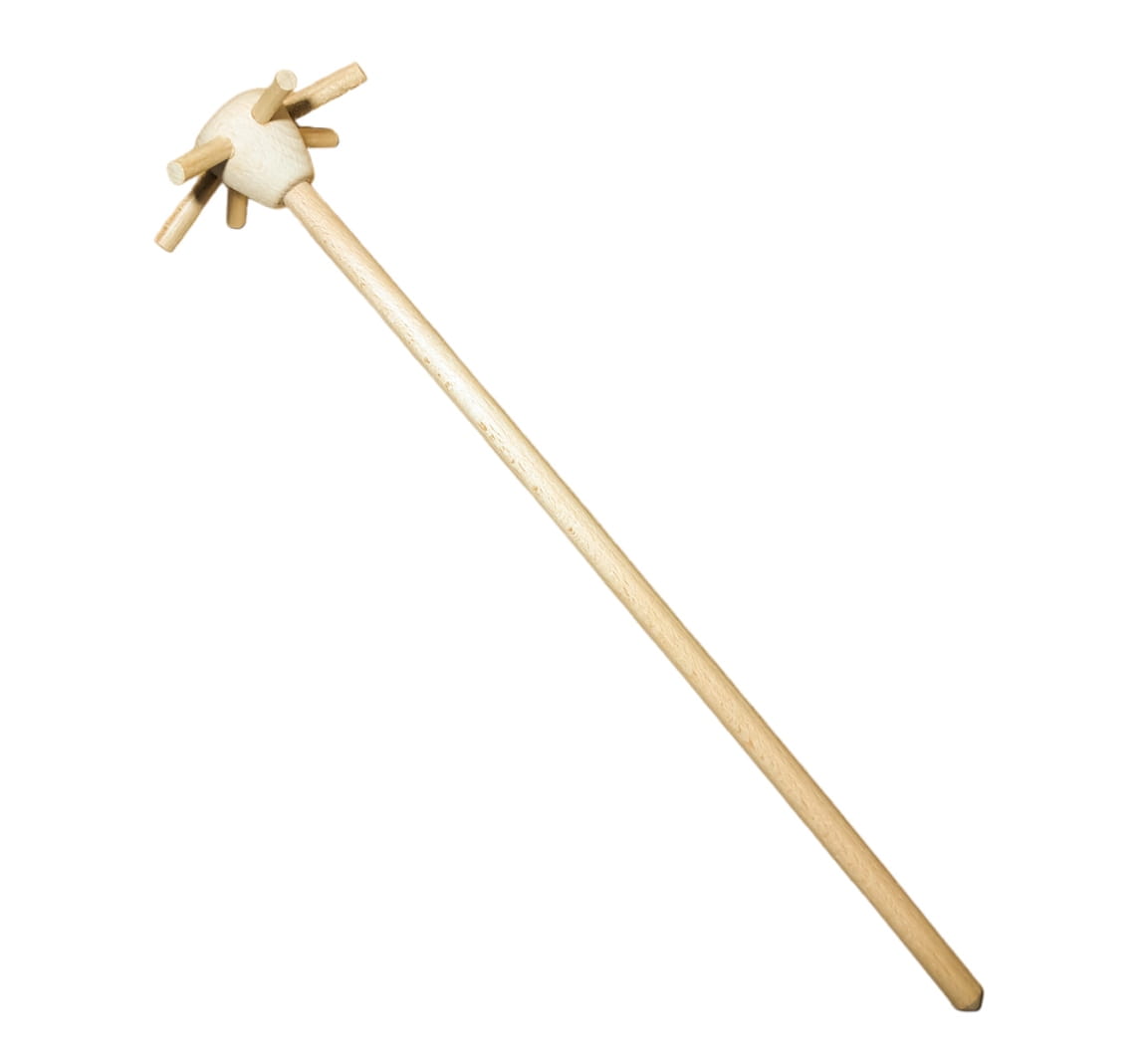 Wooden kitchen whisk - star 35 cm | Wooden hand whisk | Ecological egg and dough whisk | Eco kitchen utensil