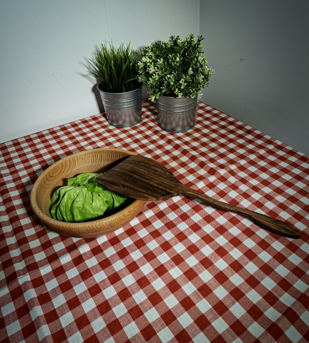Walnut wood spatula 32 cm | Wooden spatula for frying | Natural kitchen spoon | Ecological kitchen utensils | Walnut