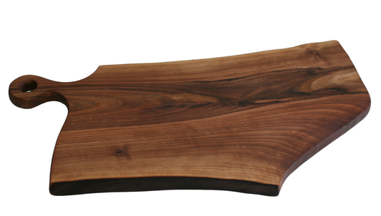 Chopping board, WALNUT wood, with handle | wooden kitchen board | serving board | board with handle, walnut