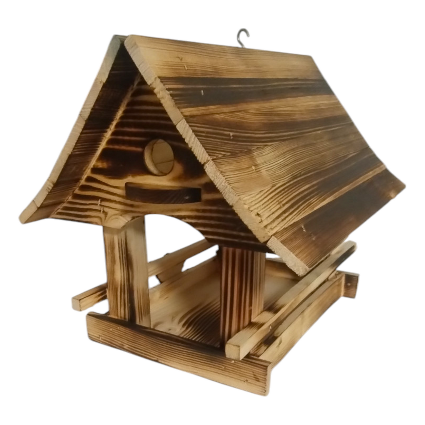 Nourrisseur en bois pour oiseaux grand | Maison en bois pour oiseaux | Grande station de nourrissage en bois | Maison pour oiseaux en bois | Nichoir pour oiseaux