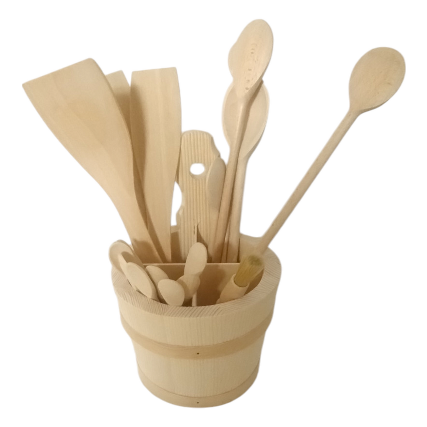 Wooden container - organizer for kitchen utensils | wooden kitchen stand | wooden box for accessories | wooden cutlery holder