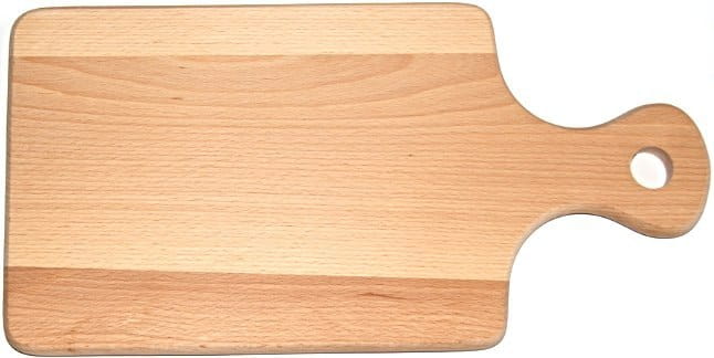 Wooden chopping board with handle 44 cm | kitchen board | wooden serving board | natural bread board | chopping board