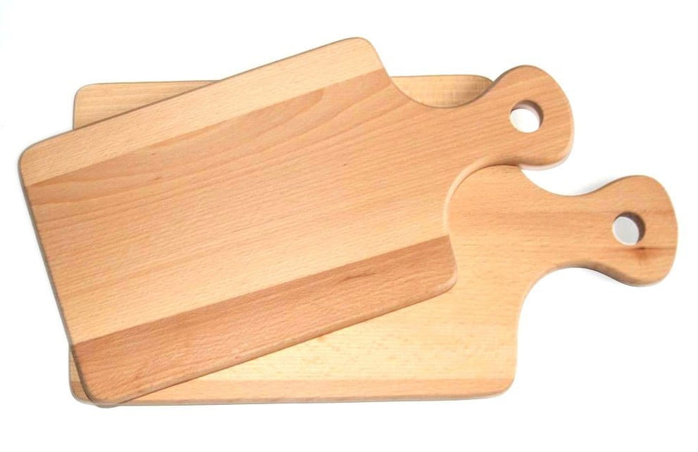 Wooden chopping board with handle 39 cm | Wooden kitchen board | Wooden serving board | Food board natural wood