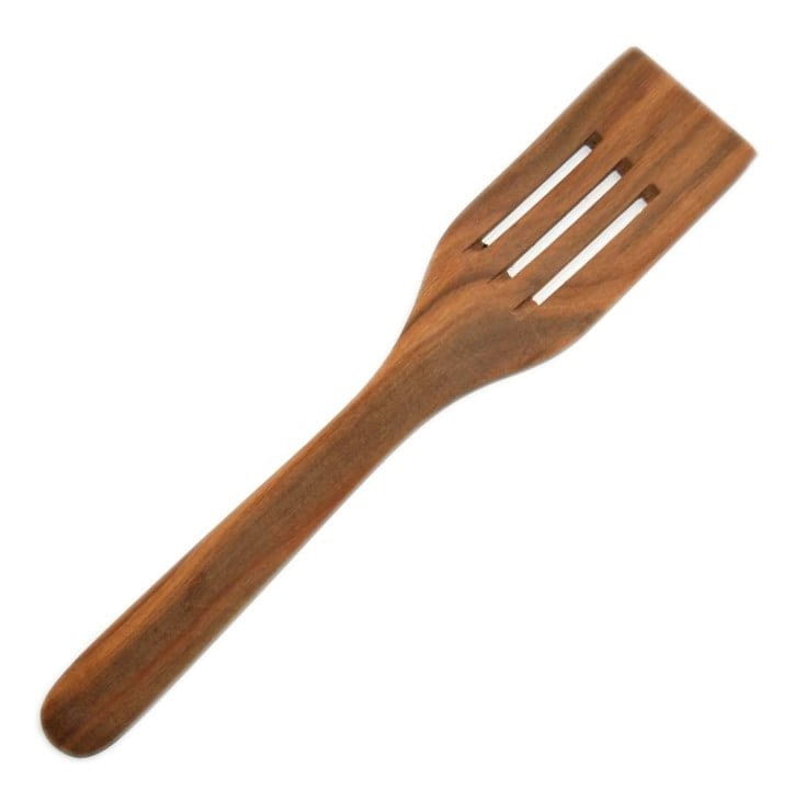 Cherry Wood Spatula Openwork 29 Cm | Wooden Kitchen Spatula | Wooden Slotted Spoon | Ecological Cooking Spatula