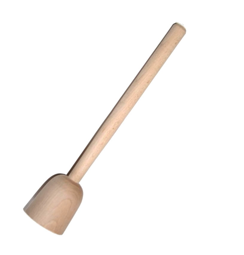 Potato masher, wooden mini 20 cm | Wooden masher for puree | Mini kitchen masher | Vegetable and potato masher