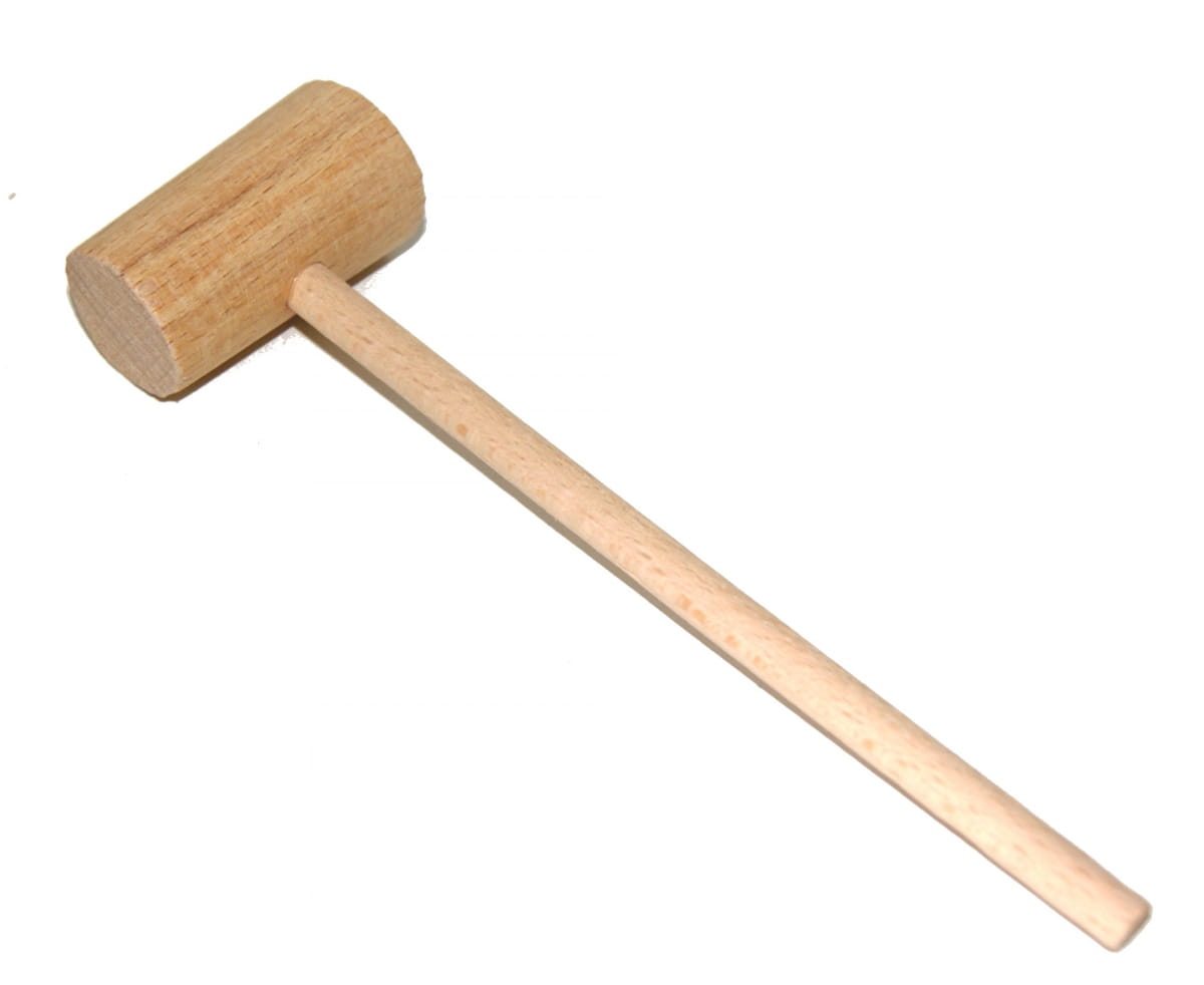 Mini wooden hammer 16 cm | Mini wooden hammer | Light wooden hammer | Small wooden hammer | Mini wooden hammer 16 cm