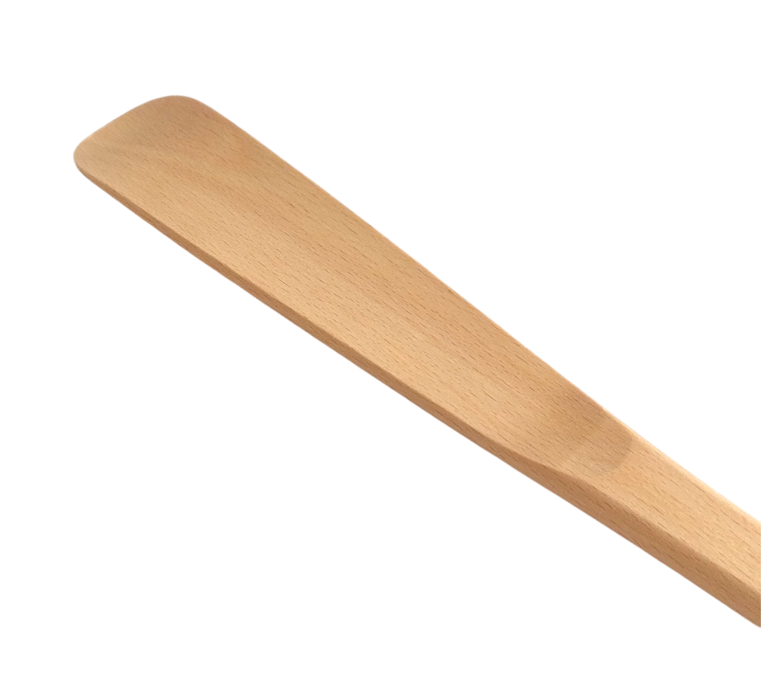 Beech wood shoehorn medium 37 cm | wooden shoehorn | natural beech shoe spatula | durable eco spoon 37 cm