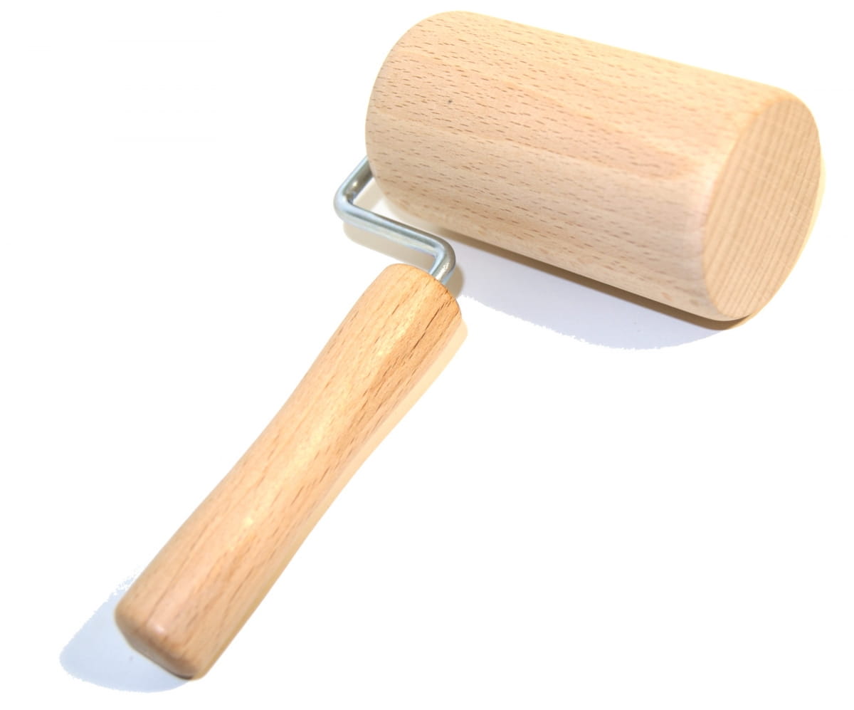 Rolling Pin Form Rotating With Handle Small | Wooden Kitchen Rolling Pin | Rotating Rolling Pin For Baking | Dough Roller | Small Home Rolling Pin