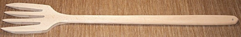 Saucepan, Wooden fork for field kitchen or cauldron 82 cm | Wooden spoon | Wooden kitchen fork | Cooking accessories