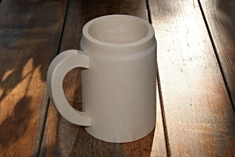 Wooden mug with handle | Wooden mug | Ecological wooden mug | Natural wooden mug