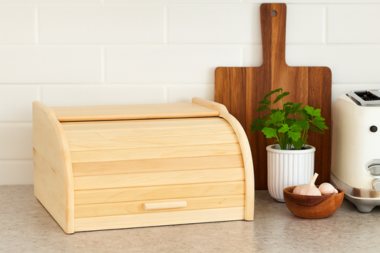 Wooden bread box - small raw natural | bread container | wooden bread box | bread box | eco-friendly organizer
