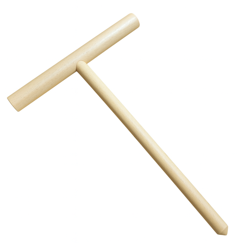 Wałek do naleśników 20 cm | Rozprowadzacz ciasta | Drewniany wałeczek do ciasta | Narzędzie do smażenia naleśników | Crepe Roller