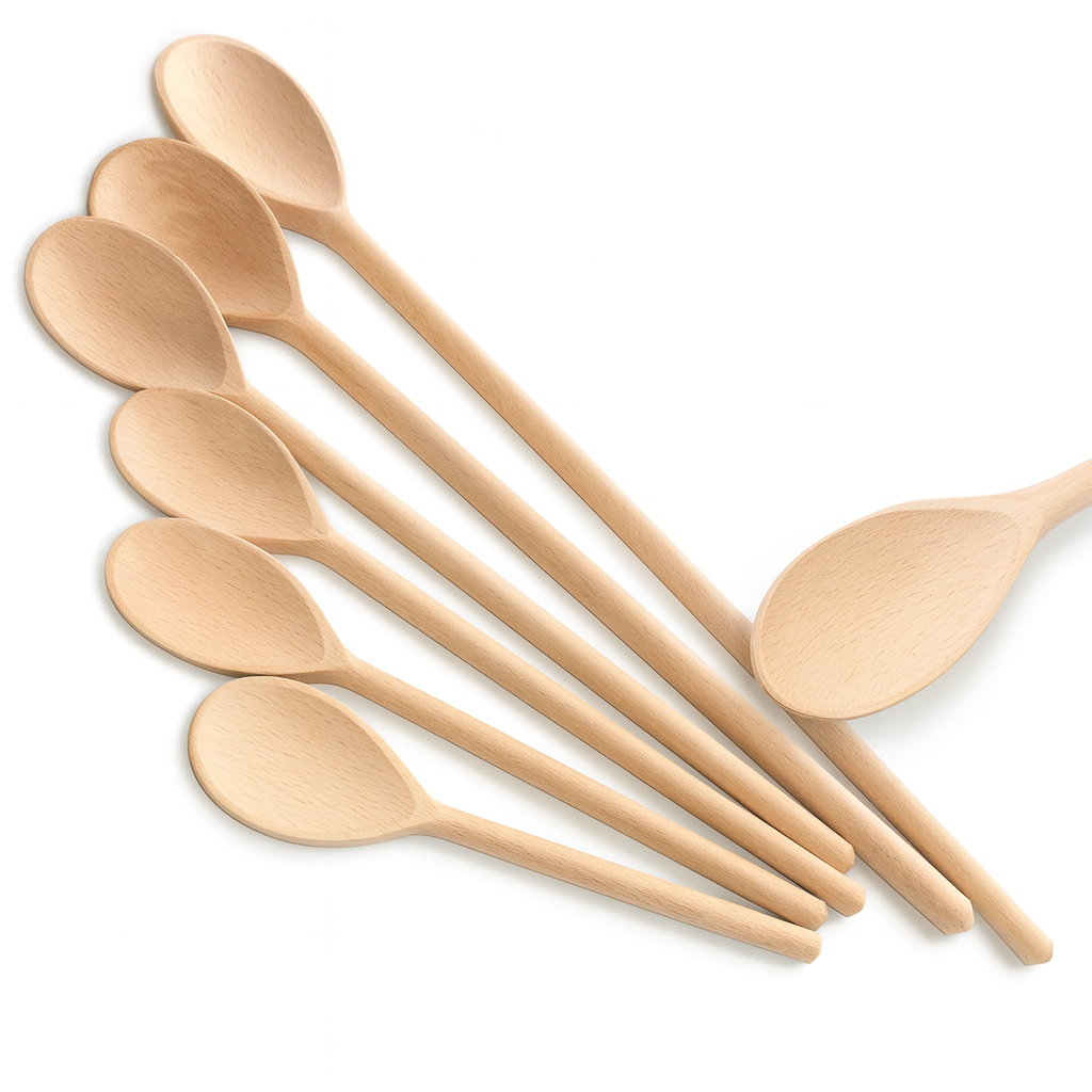 Holzlöffel in schwedischer Form – 6er-Set