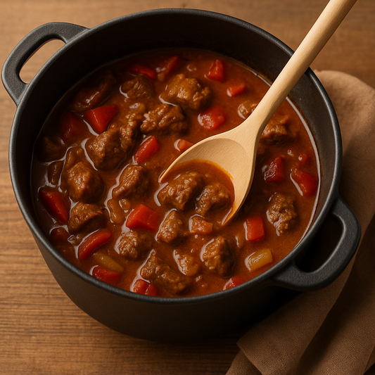 Chłopcy z Rancza / Ranch Boys Łyżka szwedzka owalna mieszająca gulasz w garnku