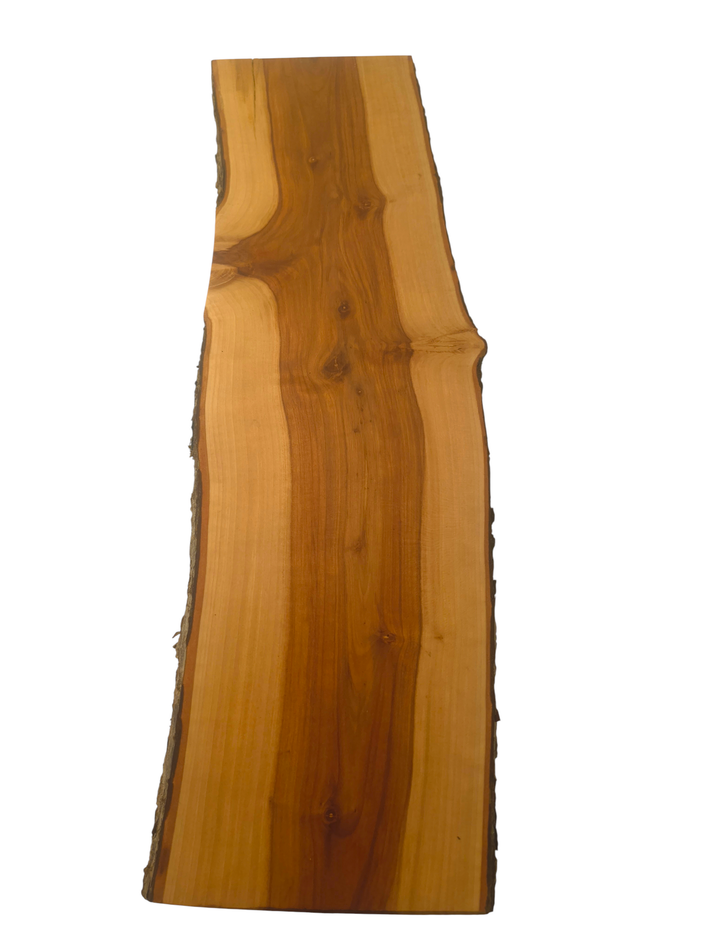 Deska z jabłoni | Deska z drewna jabłoniowego – unikatowa, olejowana, okorowana, naturalna, idealna do kuchni i serwowania