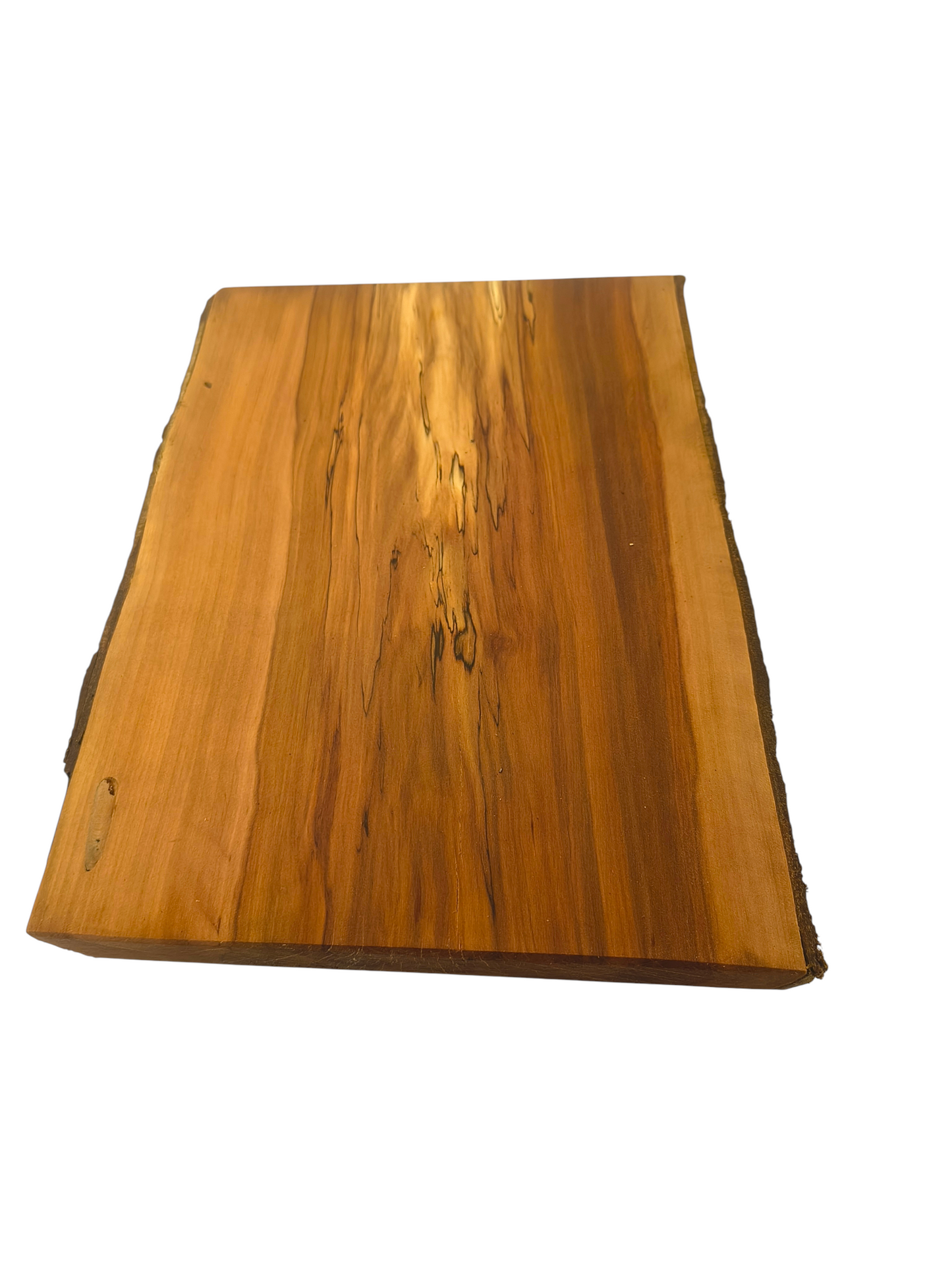 Deska z jabłoni | Deska z drewna jabłoniowego – unikatowa, olejowana, okorowana, naturalna, idealna do kuchni i serwowania