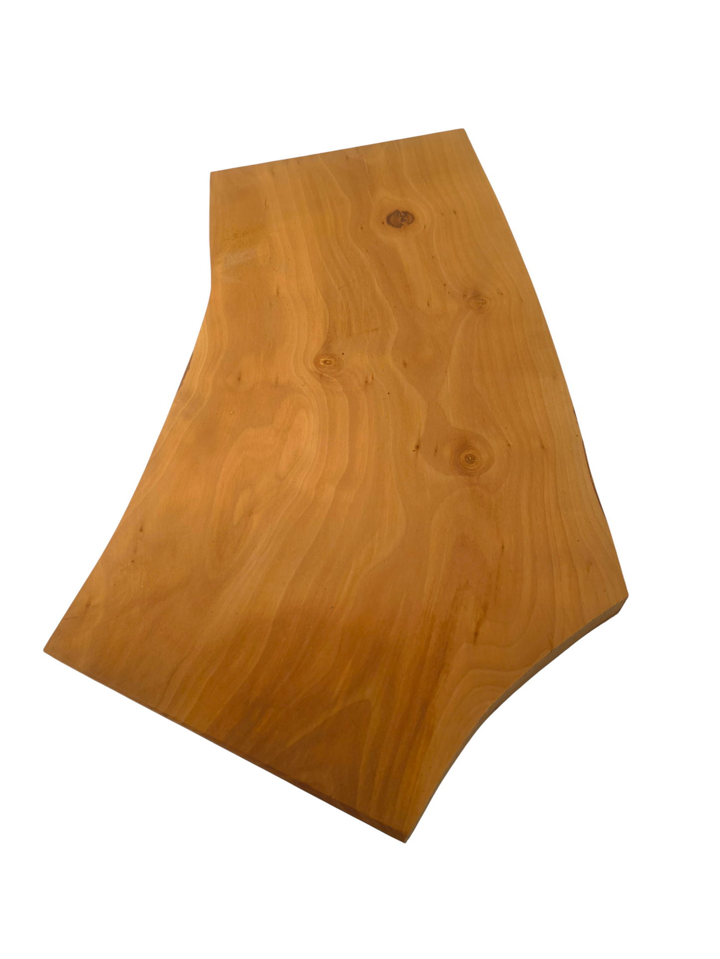 Deska z jabłoni | Deska z drewna jabłoniowego – unikatowa, olejowana, okorowana, naturalna, idealna do kuchni i serwowania