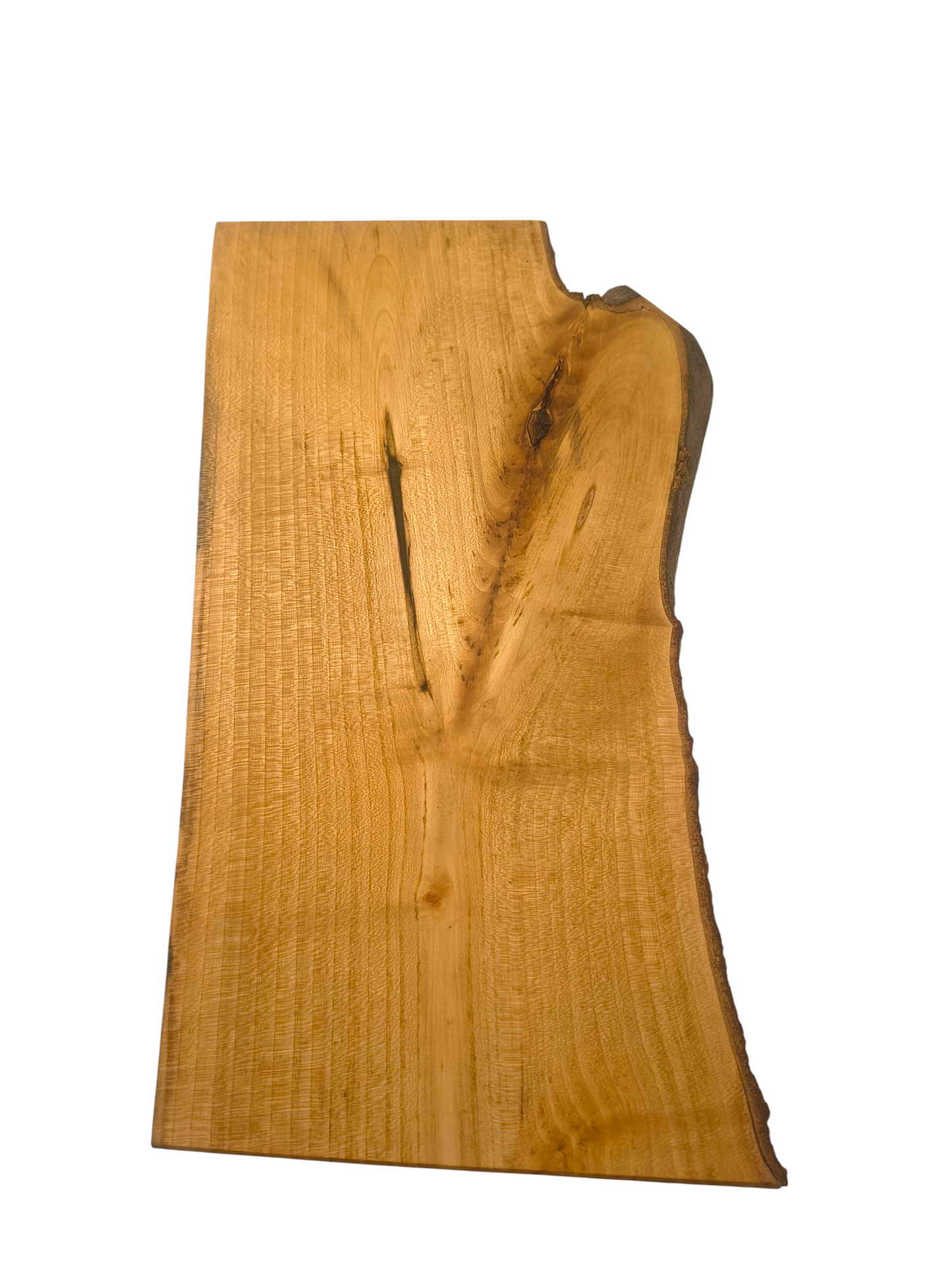 Deska z jawora | Deska z drewna jaworowego – unikatowa, olejowana, okorowana, naturalna, idealna do kuchni i serwowania