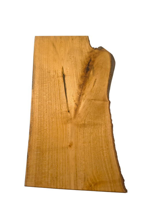 Deska z jawora | Deska z drewna jaworowego – unikatowa, olejowana, okorowana, naturalna, idealna do kuchni i serwowania