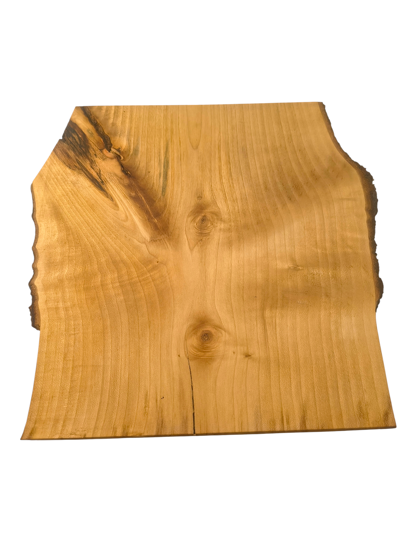 Deska z jawora | Deska z drewna jaworowego – unikatowa, olejowana, okorowana, naturalna, idealna do kuchni i serwowania