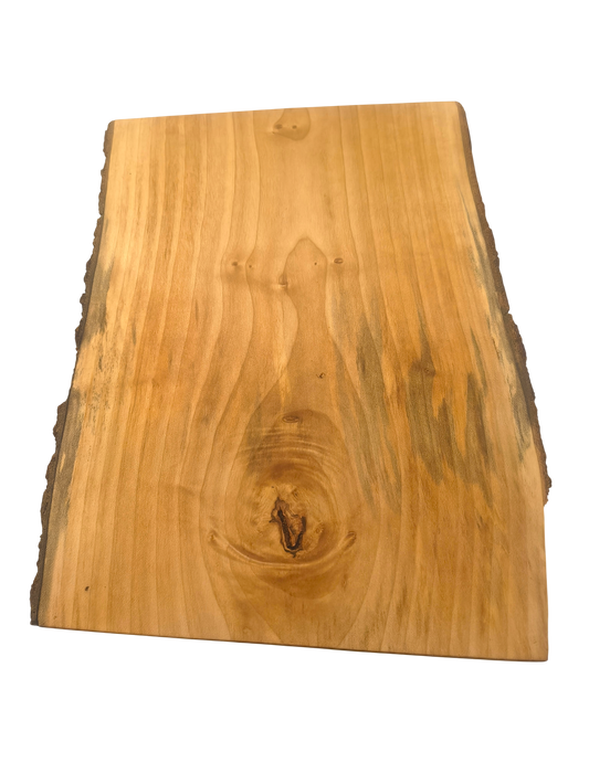 Deska z jawora | Deska z drewna jaworowego – unikatowa, olejowana, okorowana, naturalna, idealna do kuchni i serwowania