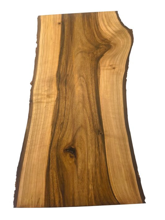 Deska z orzecha | Deska z drewna orzecha włoskiego – unikatowa, olejowana, okorowana, naturalna, idealna do kuchni i serwowania