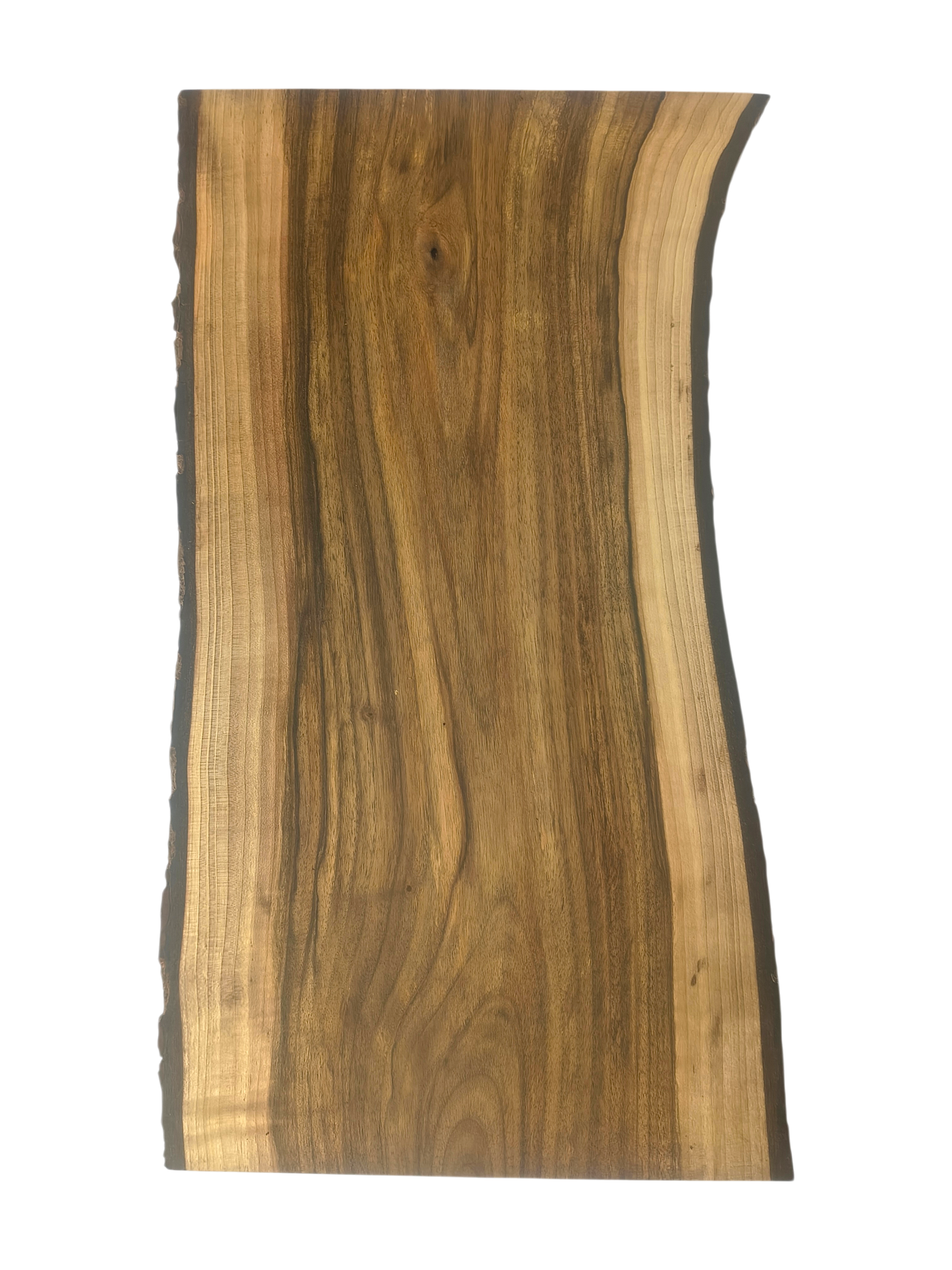 Deska z drewna orzecha włoskiego – unikatowa, olejowana, okorowana