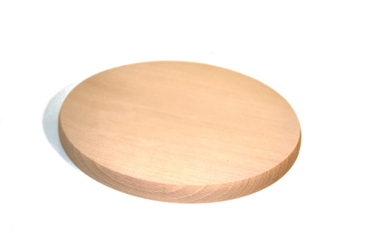 Rundes Holzschneidebrett 16 cm | Küchenbrett aus Holz | Runder Holzständer | Serviertablett aus Holz